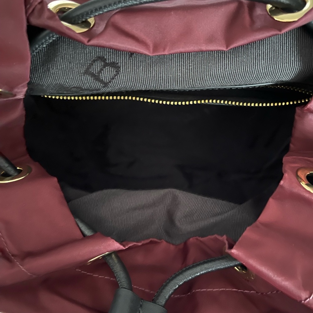 Burberry Bag Pack burgundy color mid size NWT 100% Authentic - Picture 6 of 11